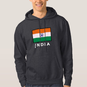 Indian Tricolor Tiranga Flag Hoodie