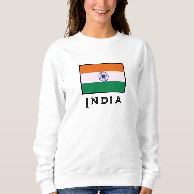 Indian Tricolor Tiranga Flag Sweatshirt (Vorderseite)