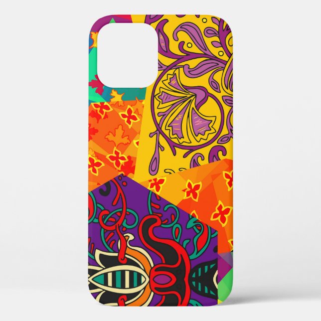 Indian Turkish Festive Patchwork Mandala Case-Mate iPhone Hülle (Rückseite)