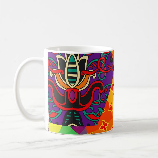 Indian Turkish Festive Patchwork Mandala Kaffeetasse (Links)
