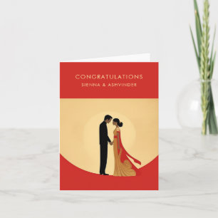 Indian Wedding Congratulations Card Karte