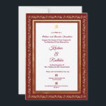 Indian wedding ethnic luxury Hindu invitation Einladung<br><div class="desc">Indian wedding Ethnic luxury Hindu invitation Simple elegant wedding invitation. Customize as per your liking to make the wedding day memorable! Elegant Hindu Wedding Invitation - Simple, Authentic & Culturally Rich Design Celebrate your love with our simple and elegant Hindu wedding invitation designed with cultural authenticity in mind. Crafted with...</div>