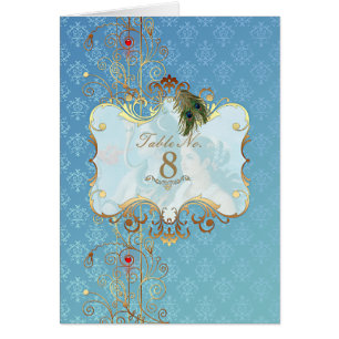 Indian Wedding II - Tischnummer Card