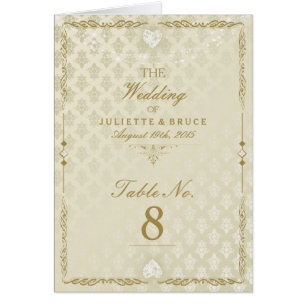 Indian Wedding III - Tischnummer Card