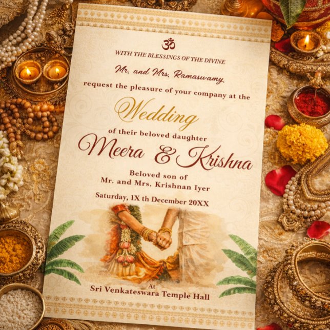 Indian Wedding Invitation Einladung (Von Creator hochgeladen)