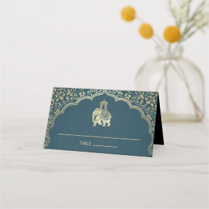 Indian Wedding Platzkarte Imitats Gold Foil
