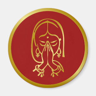 Indian Welcome Gesture - Namaskar Magnet