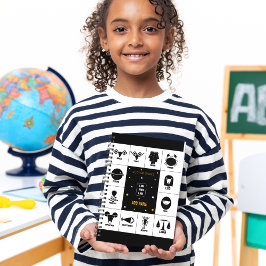 Indian Zodiac - Geometric Vedic Sign Art Journal Notizblock