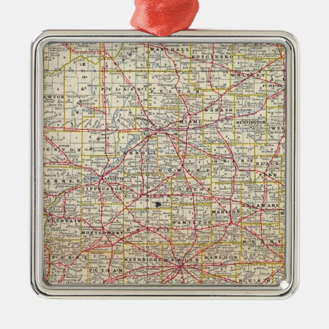 Indiana 7 silbernes ornament (Vorne)