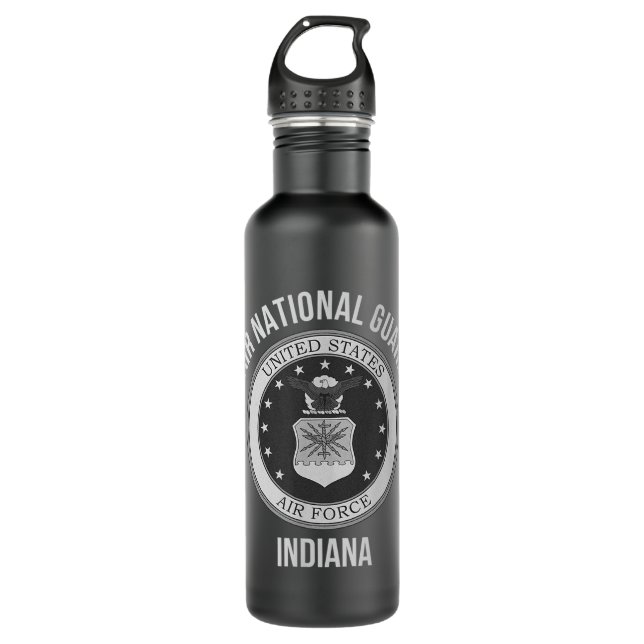 Indiana Air National Guard Edelstahlflasche (Vorderseite)