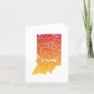Indiana Autumn Grußkarte Dankeskarte