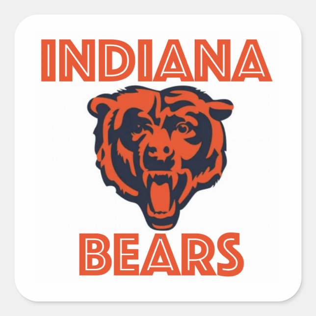 Indiana Bears Aufkleber (Vorderseite)