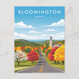 Indiana Bloomington Travel Postkarte