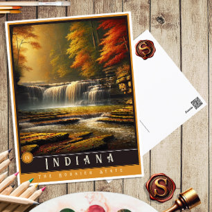 Indiana Carte postale État hyper-réaliste