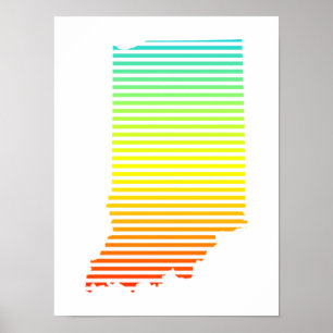 Indiana Chill Fade Poster