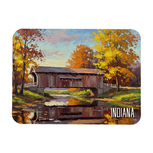 Indiana Covered Bridge Magnet (Horizontal)
