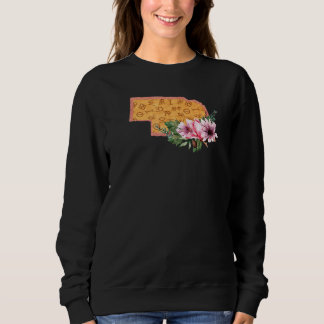 Indiana Cow Brands Western Floral Swag Niedlich Sweatshirt
