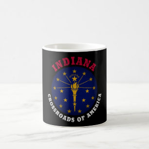 INDIANA CROSSROADS STAAT FLAG KAFFEETASSE