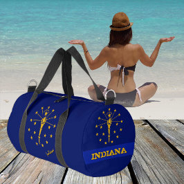 Indiana-Duffle, Indiana-Flagge Fitness /sports Duffle Bag