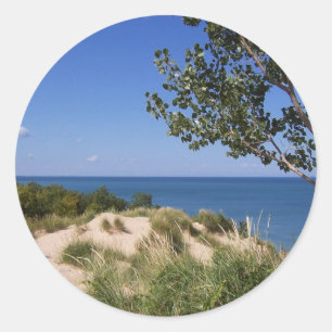 Indiana-Dünen-Staatsangehöriger Lakeshore Runder Aufkleber
