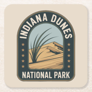 Indiana Dunes National Park Adventure Rechteckiger Pappuntersetzer