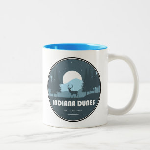 Indiana Dunes National Park Hirsche Zweifarbige Tasse