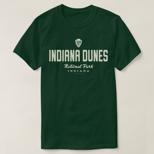 Indiana Dunes Nationalpark 2019 Arrowhead Tan T-Shirt (Design vorne)
