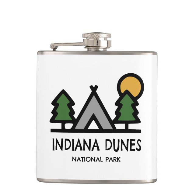 Indiana Dunes Nationalpark Flachmann (Vorderseite)