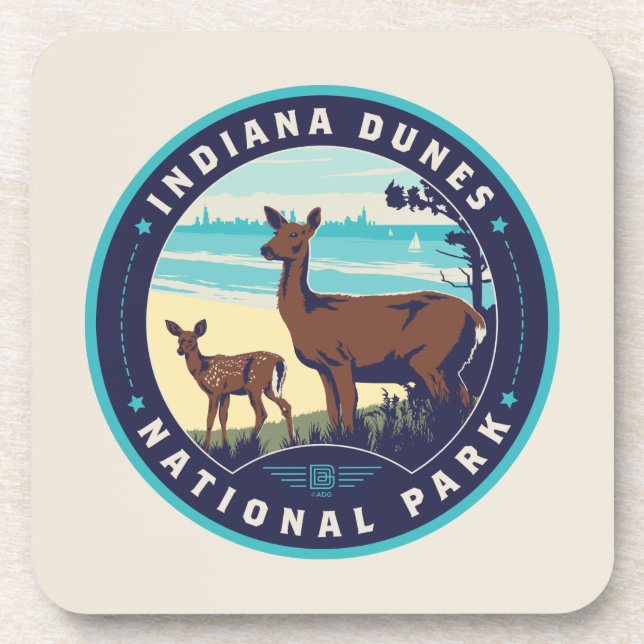 Indiana Dunes Nationalpark Getränkeuntersetzer (Vorderseite)