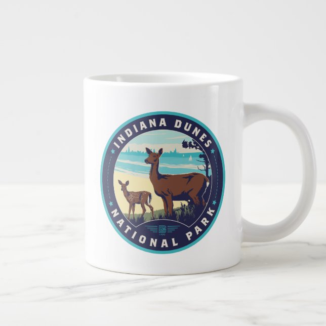 Indiana Dunes Nationalpark Jumbo-Tasse (Rechts)