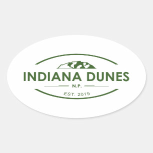 Indiana Dunes Nationalpark Ovaler Aufkleber