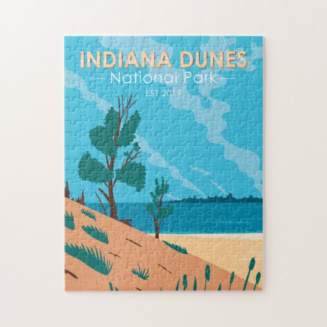 Indiana Dunes Nationalpark Vintag  (Vertikal)