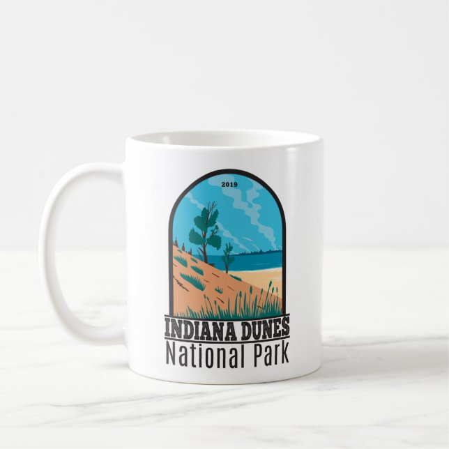 Indiana Dunes Nationalpark Vintag Kaffeetasse (Links)