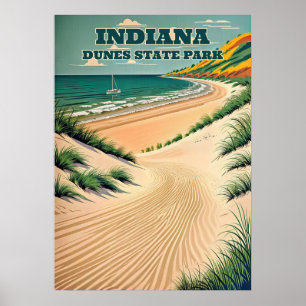 Indiana Dunes Staat Park V03 Poster
