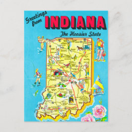 Indiana Farbiges Kartenpostkartenmotiv Postkarte