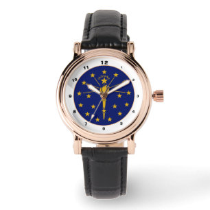 Indiana Flag & Indiana fashion USA /design watch Armbanduhr