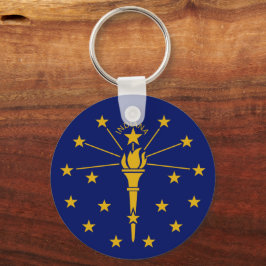 Indiana Flag & Indiana Urlaub, Patrioten / Sport Schlüsselanhänger