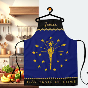 Indiana Flag Koch Schürze, Küche, Indiana Schürze