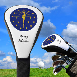 Indiana Flag & Mit Monogramm Golf Clubs decken die Golf Headcover