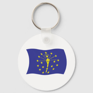 Indiana Flag Schlüsselanhänger