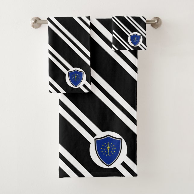Indiana-Flagge Badhandtuch Set (Insitu)