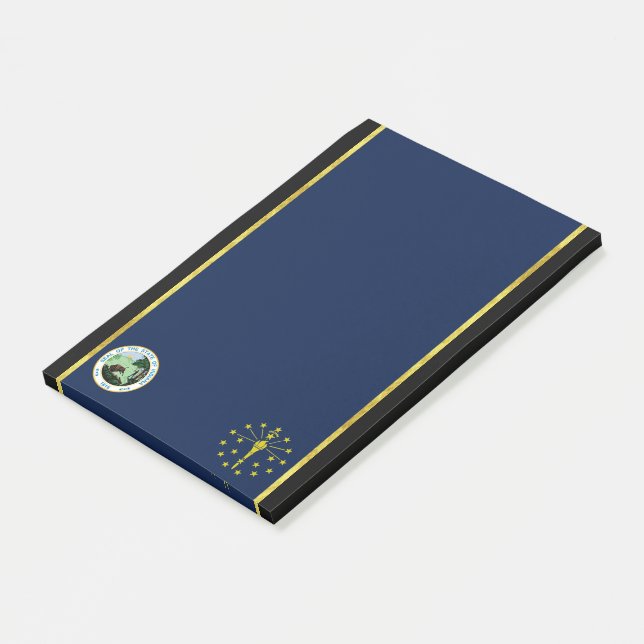 Indiana-Flagge Post-it Klebezettel (angewinkelt)