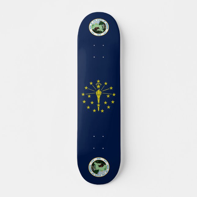 Indiana-Flagge Skateboard (Vorne)