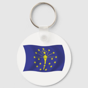 Indiana-Flaggen-Schlüsselanhänger Schlüsselanhänger