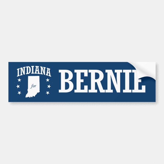 INDIANA FÜR BERNIE-SANDPAPIERSCHLEIFMASCHINEN AUTOAUFKLEBER (Vorne)