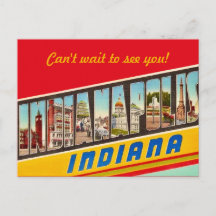 Indiana-Grußkarte