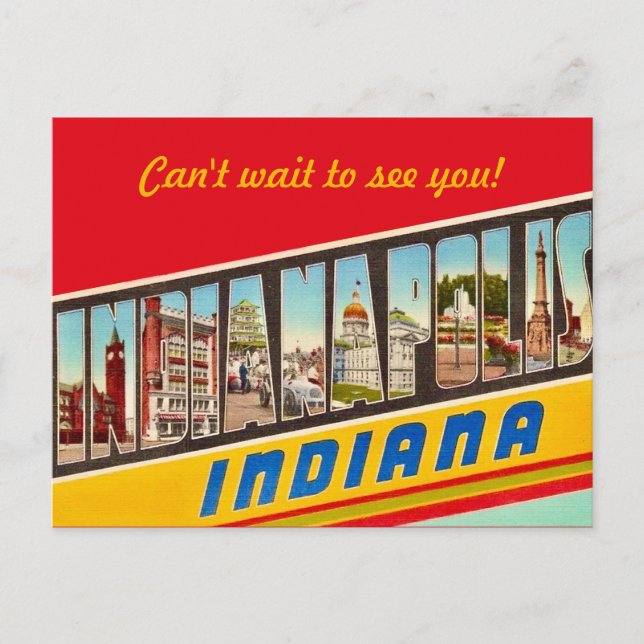 Indiana-Grußkarte Postkarte (Vorderseite)
