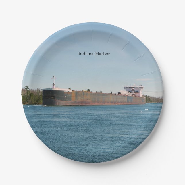 Indiana Harbour Papierplatte Pappteller (Vorderseite)