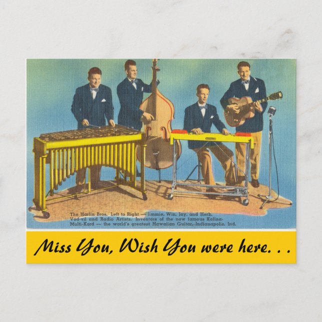 Indiana, Harlin Brothers, Indianapolis Postkarte (Vorderseite)