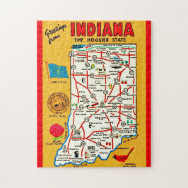 Indiana Hoosier Karte